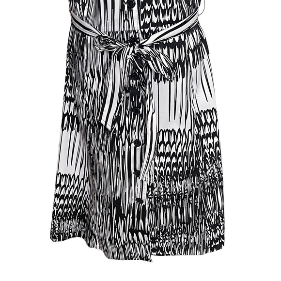 Lane Bryant Women’s Belted Button Front Printed Dress Plus Size 22 Collared - Picture 5 of 8